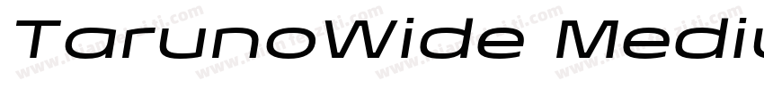 TarunoWide Medium字体转换